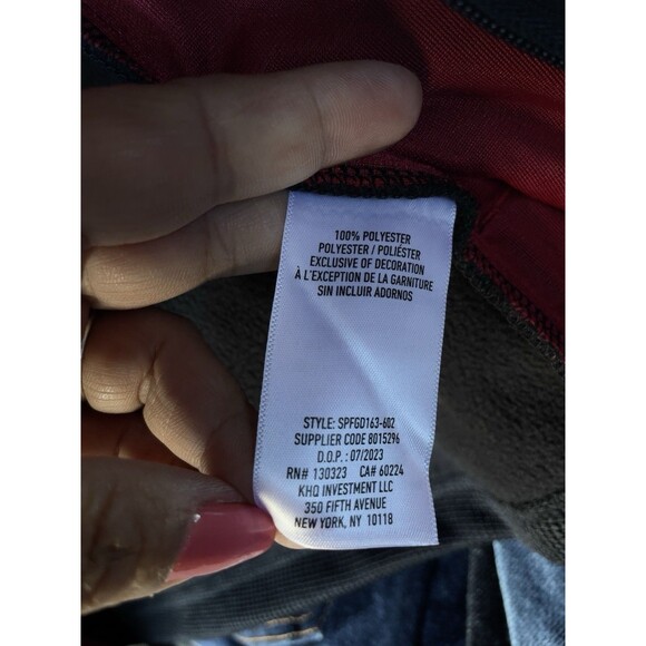 Spyder Men’s Size M Lightweight Full Zip Fleece Insulated Jacket Color Red/Black - Picture 10 of 13